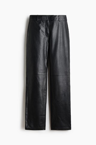 H & M - Tailored Leather Pants - Black | H&M (US + CA)