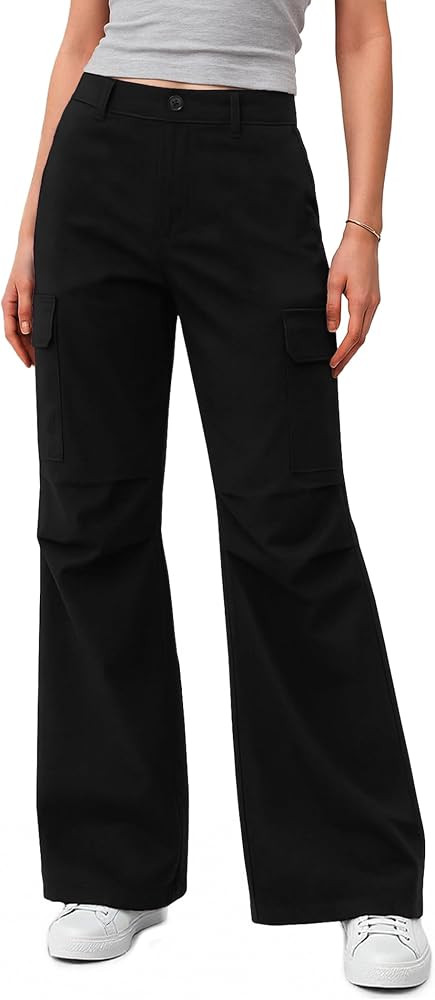 JEKAOYI Womens Cargo Pants with Pockets Quick Dry Bootcut Hiking Pants Baggy Lightweight | Amazon (US)