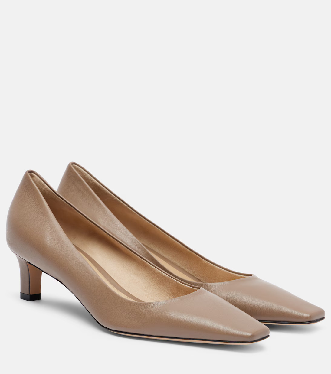 Carla 45 leather pumps | Mytheresa (UK)