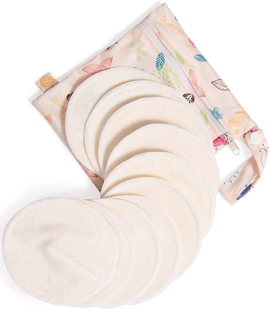 Kindred Bravely Organic Reusable Nursing Pads 10 Pack | Washable Breast Pads for Breastfeeding wi... | Amazon (US)