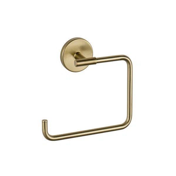 759460-CZ Trinsic Wall Mount Square Open Towel Ring Bath Hardware Accessory | Wayfair North America