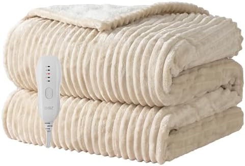 Heated Blanket Electric Throw 50”X60”-Heating Blanket with 5 Heat Settings-3 Hours Auto Off,E... | Amazon (US)