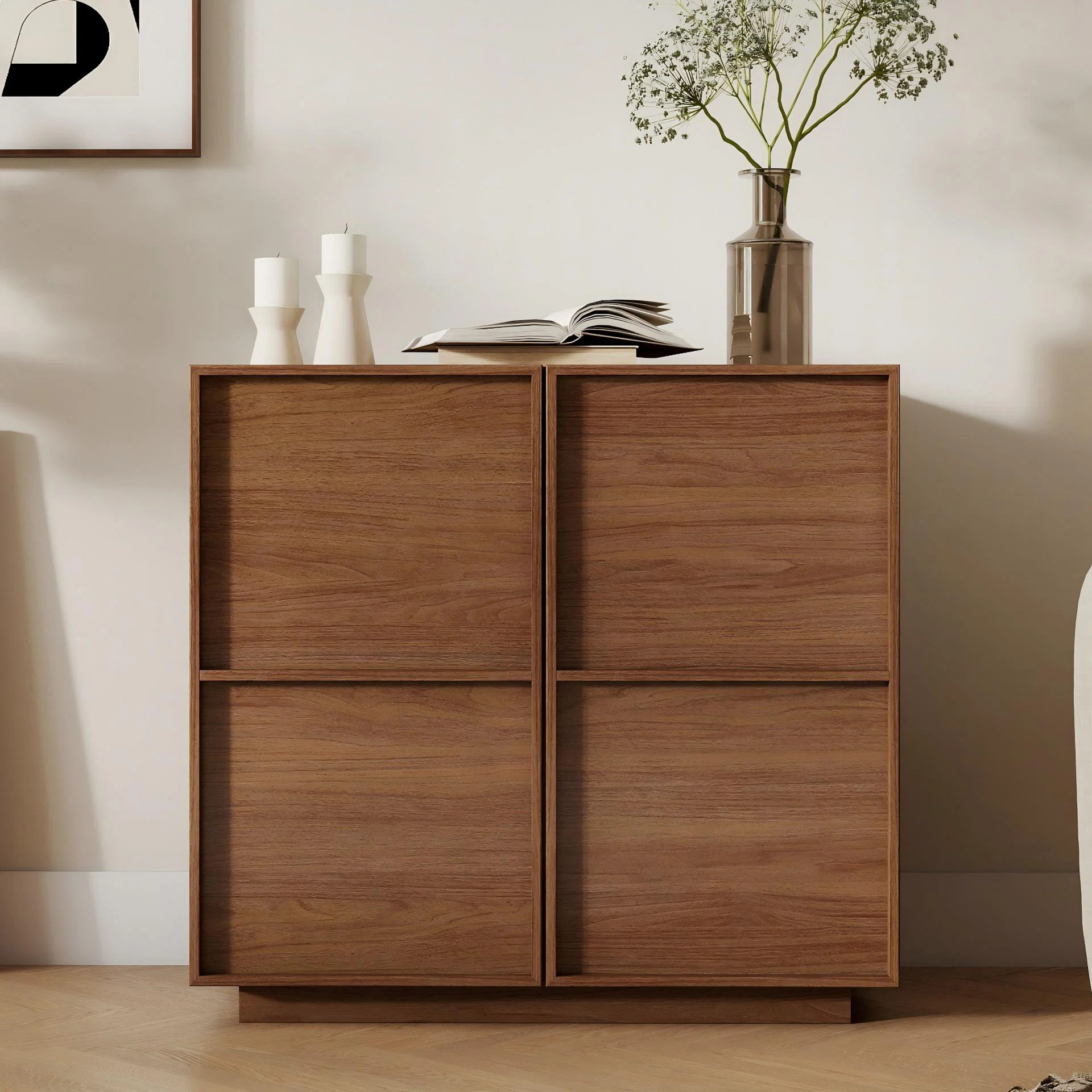 31.5" Wide 2-Door Accent Cabinet, Modern Wood Credenza with Storage for Living Room, Kitchen, Ent... | Wayfair North America