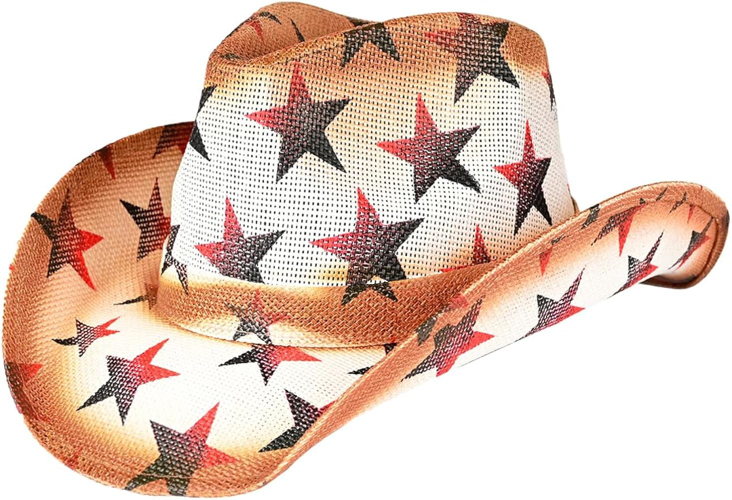 C.C Classic Western Wide Roll up Brim Turquoise Charm Trim Band Cowboy Cowgirl Hat | Amazon (US)