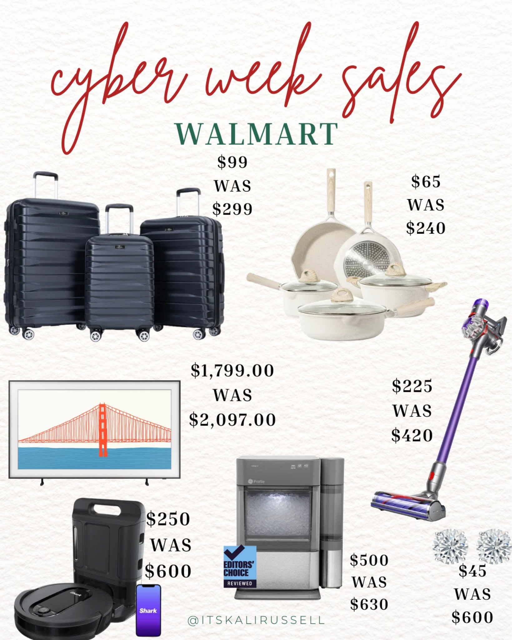 Dyson Vacuum Shark Robot Vacuum Luggage Pots and Pans Frame Tv Nugget Ice Maker Earrings 
Holiday Gifts
Christmas Presents 

#LTKGiftGuide #LTKCyberWeek #LTKhome