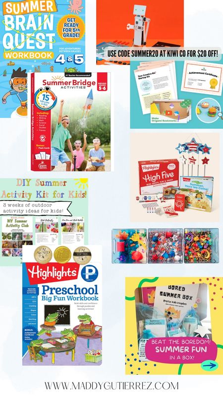Summer learning subscription boxes, workbooks to bridge the summer learning loss, and fun activity ideas for your kiddos during summer break! 

#LTKFamily #LTKKids