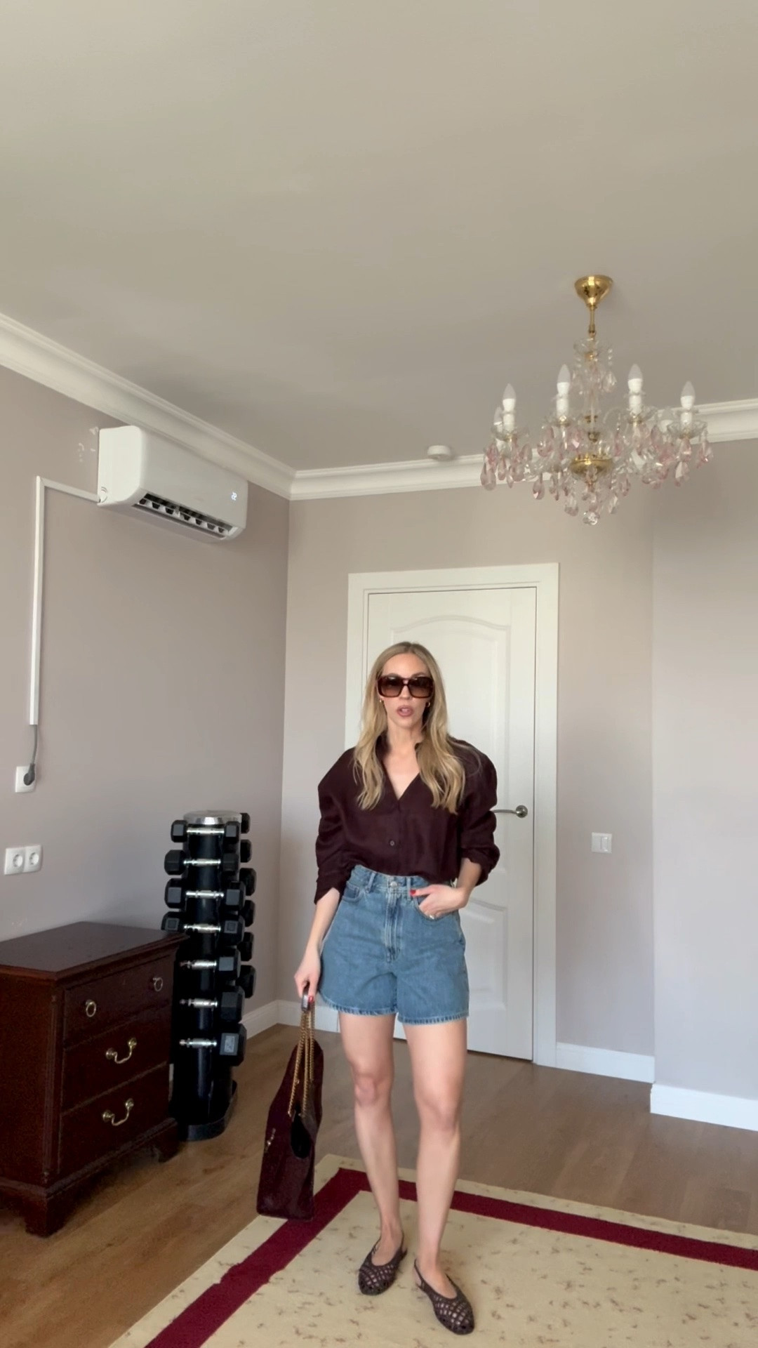 Casual summer outfit with linen shirt and denim shorts - this works for any occasion, from running errands to a beach vacation

#LTKTravel #LTKOver40 #LTKgrwm