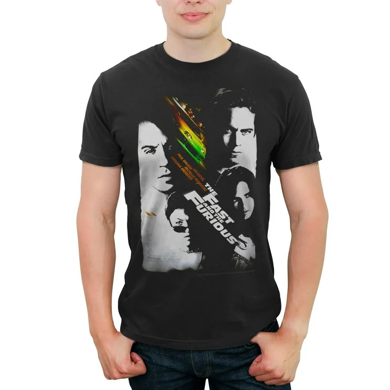 Men's Fast & Furious Classic Movie Poster  Graphic Tee Black X Large | Walmart (US)