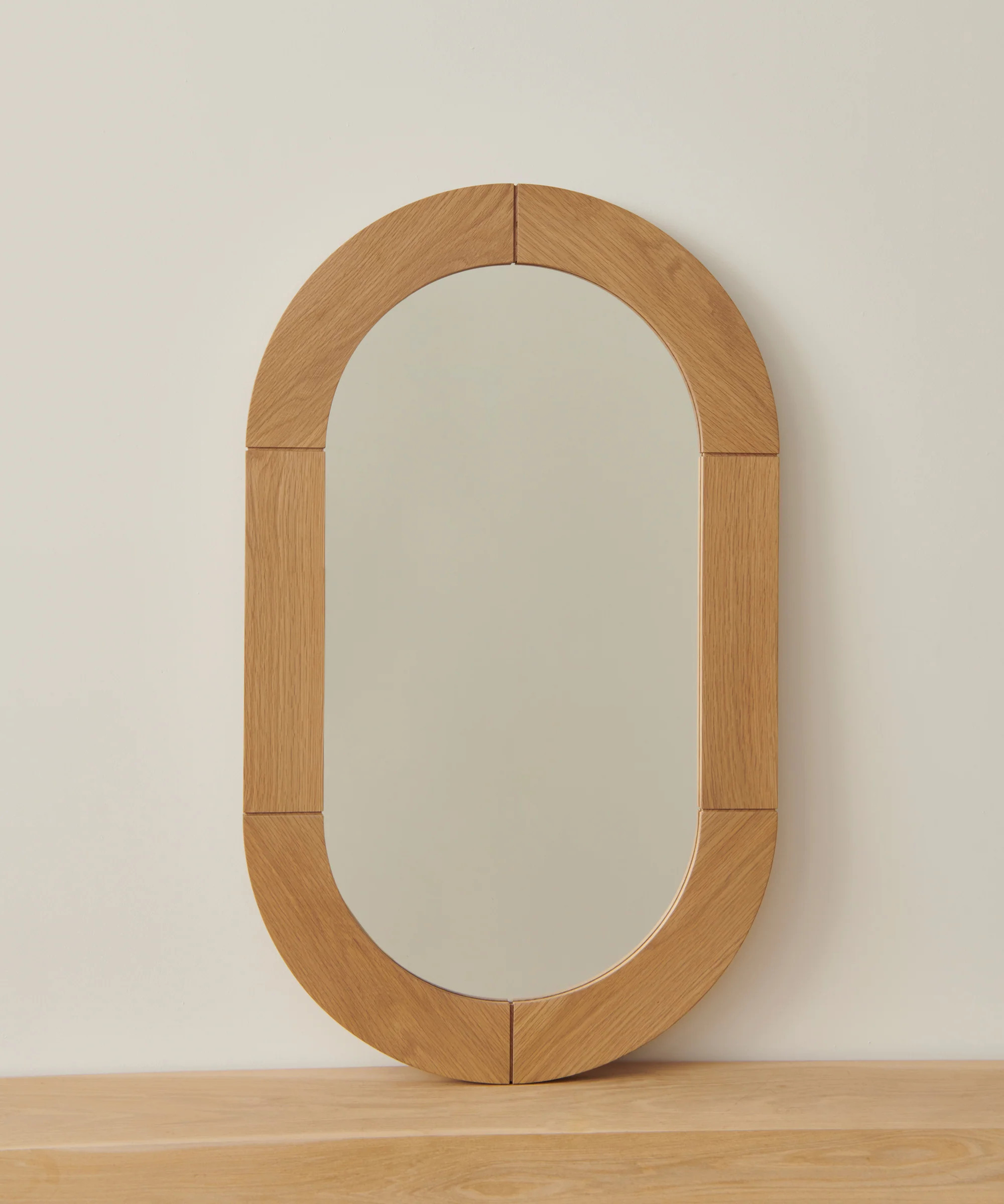Jenni Kayne Oak Oval Mirror Size 24x40 | Jenni Kayne