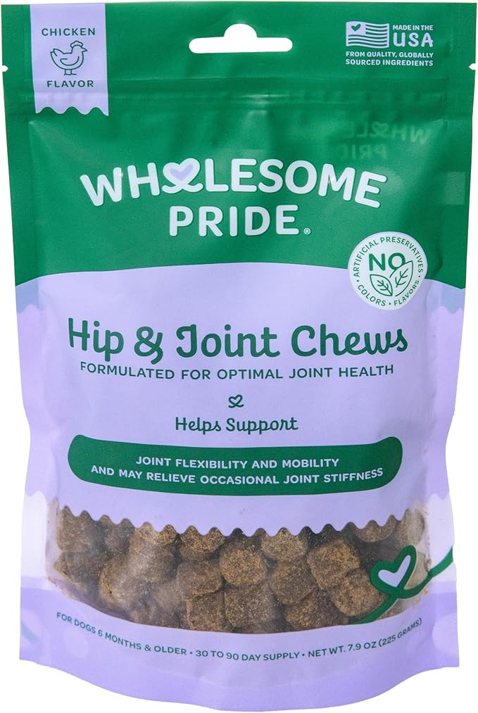 Wholesome Pride Hip & Joint Supplement for Dogs – 90 Soft Chews – Glucosamine, Chondroitin, M... | Amazon (US)