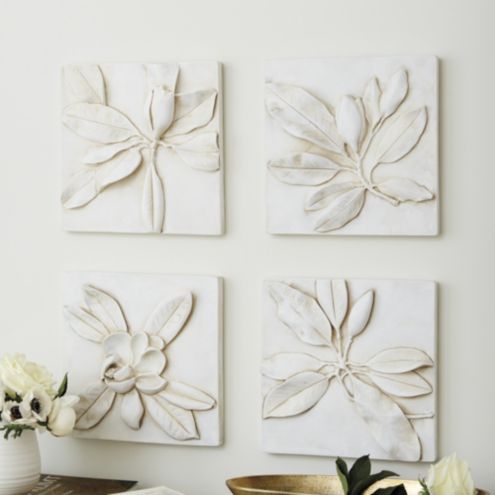 Magnolia Plaques - Set of 4 | Ballard Designs | Ballard Designs, Inc.