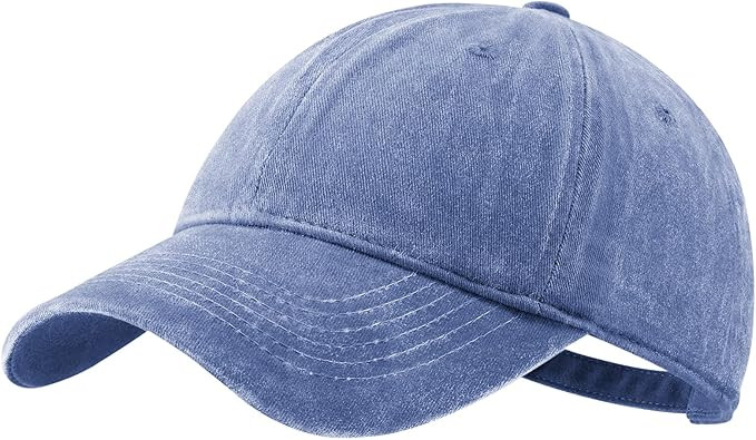 VODIORE Vintage Washed Cap Distressed Baseball Caps Unisex Adjustable Dad Hats | Amazon (US)