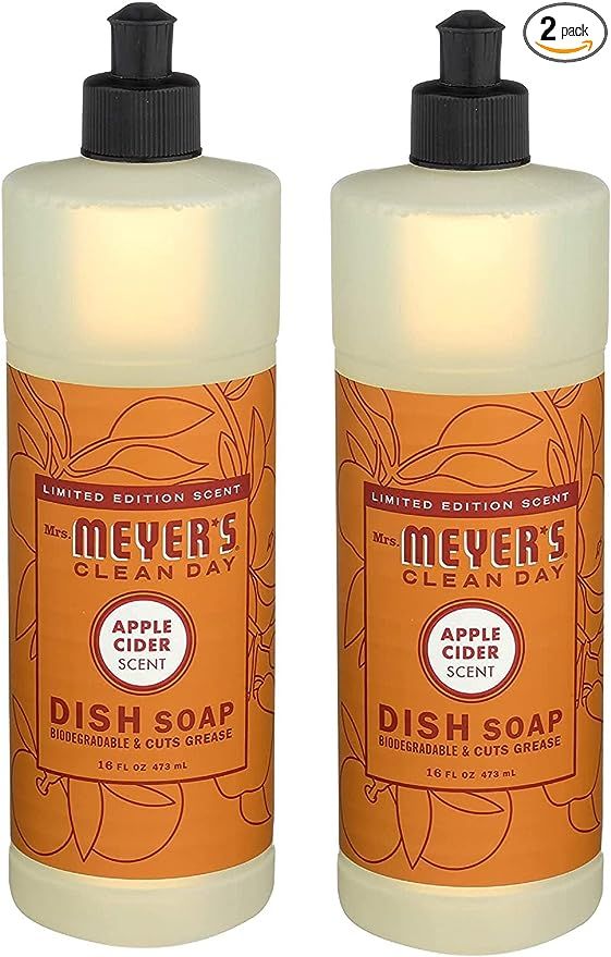 Mrs. Meyer's Apple Cider Scented Dish Soap 16 fl oz. (Pack of 2) | Amazon (US)