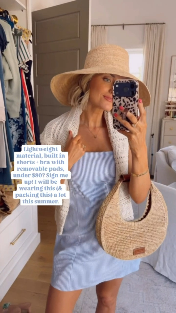 So excited to wear this when the weather heats up! So many ways you could style this up or down! Wearing S. 

Loverly Grey, Abercrombie, blue and white striped mini dress, spring dress, summer dress, spring fashion, spring outfit ideas 

#LTKSeasonal #LTKootd