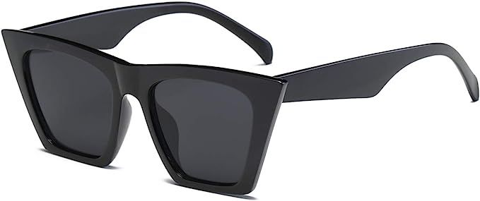 Dollger Square Cateye Sunglasses for Women Trendy Style Classic Cat Eye Sun Glasses | Amazon (US)