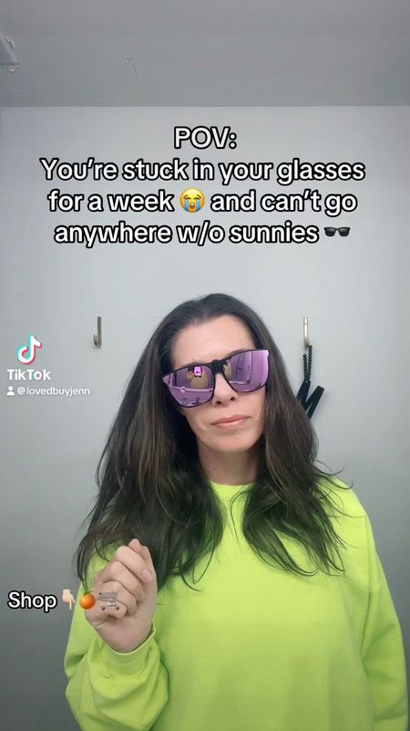 I’m such an 80’s nerd 🤣 if you wear prescription glasses, or you’re like me with bad eye allergies and can’t wear contact lenses for a while then you need these clip on sunglasses!

#LTKVideo #LTKOver40 #LTKActive