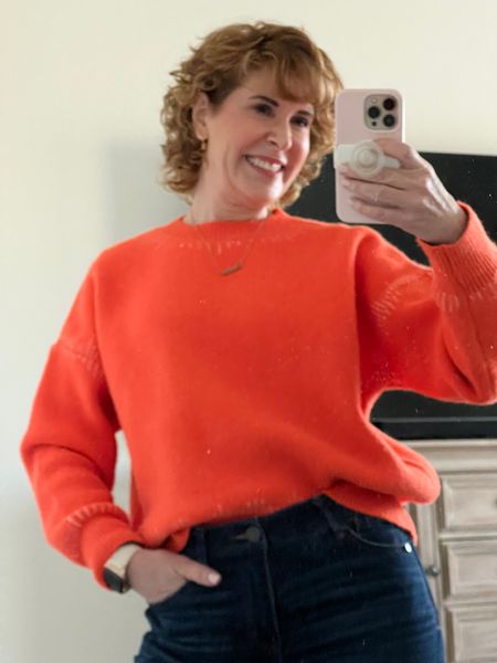 My ootd today is this cozy orange sweater & jeans with my custom “LouLou” necklace from Baublebar.

Babysitting the grandbaby is so much fun!

#LTKstyletip #LTKSeasonal