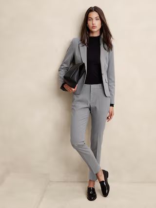 Curvy Stretch Twill Ryan Ankle Pant | Banana Republic Factory