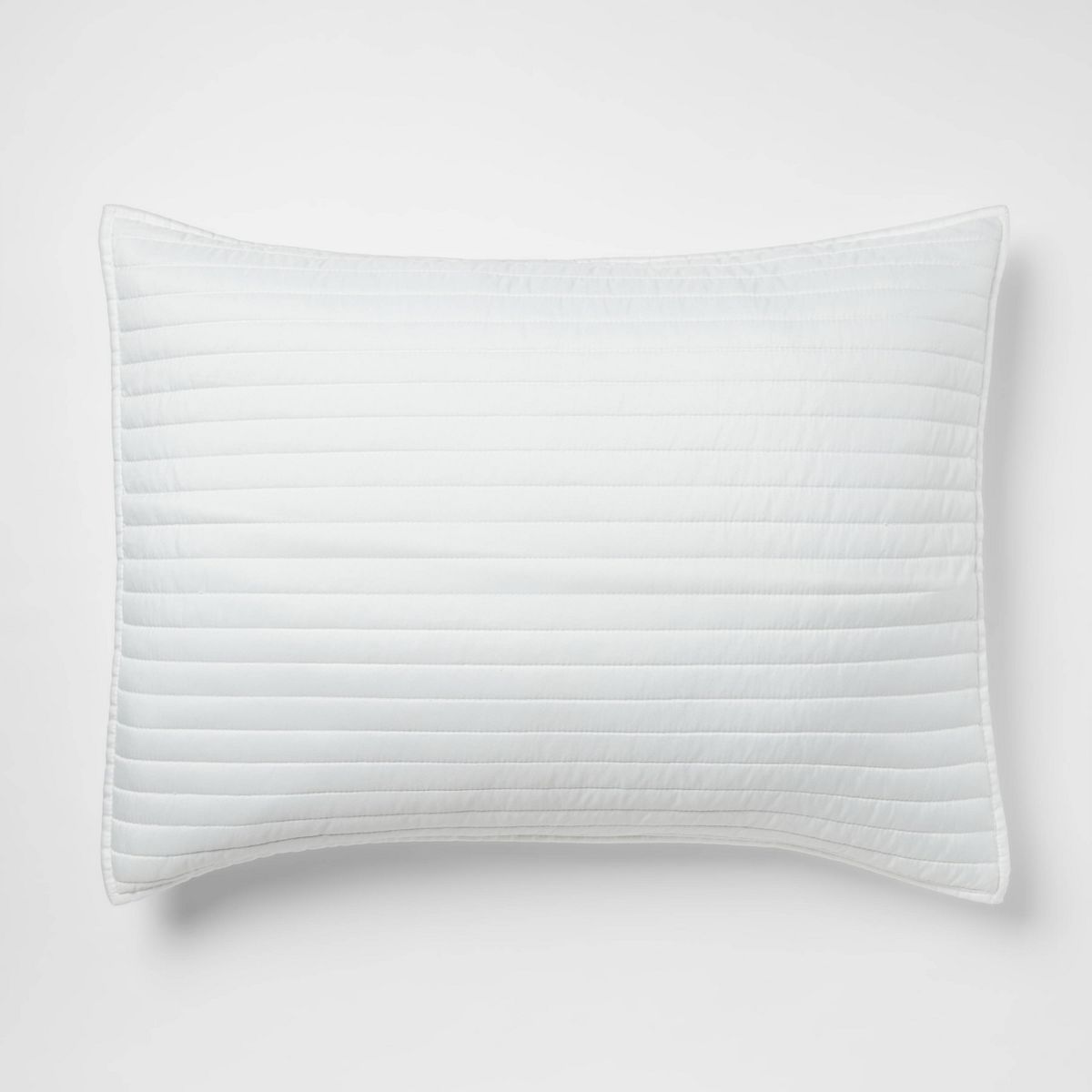 Standard Garment Washed Microfiber Quilt Sham White - Room Essentials™ | Target