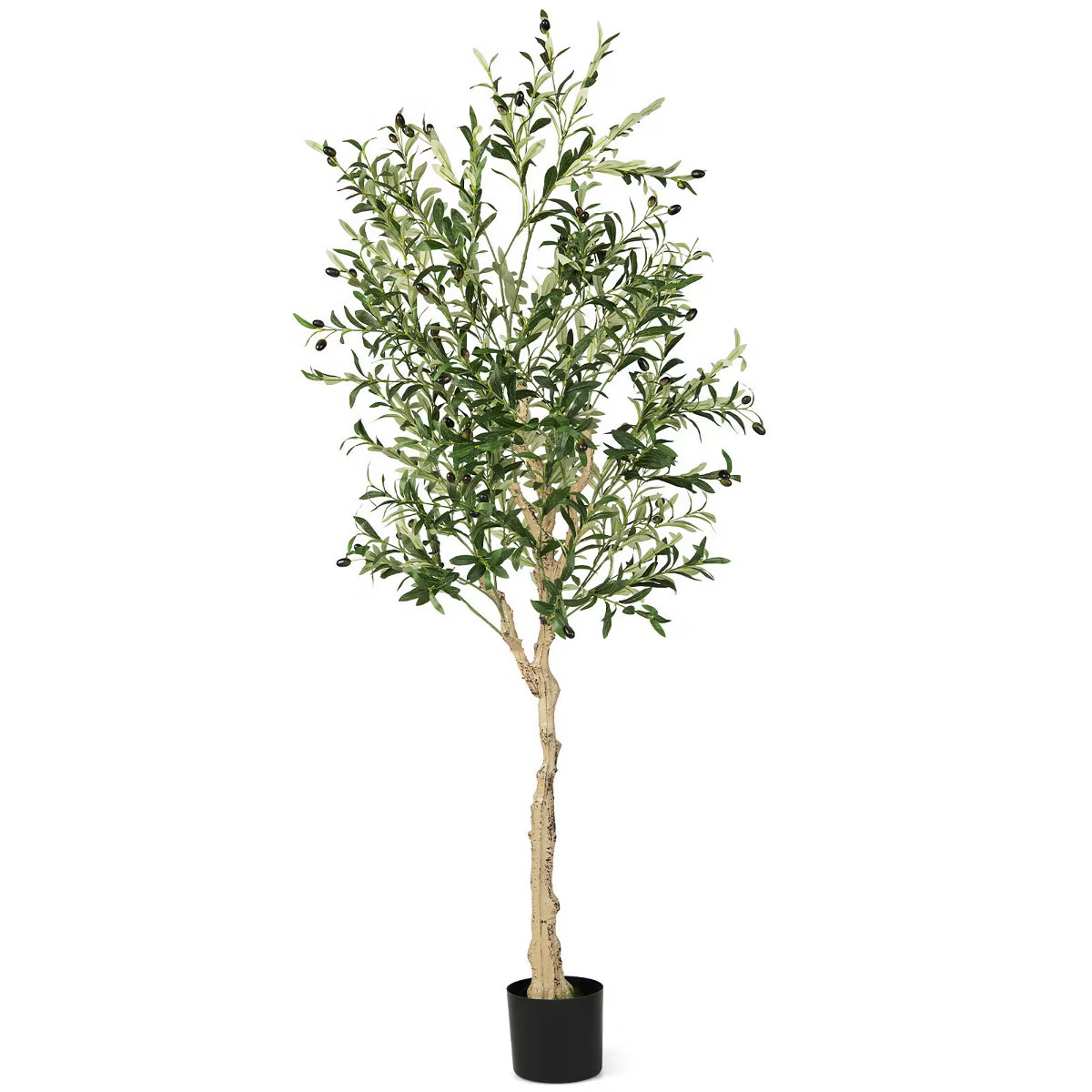 Tangkula Artificial Olive Tree 6 FT Tall Faux Olive Plants for Indoor and Outdoor | Target