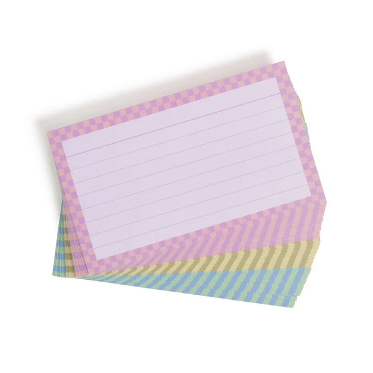 U Brands Lined Index Cards, Assorted Colors, 100 Count, 3x5 inches | Walmart (US)