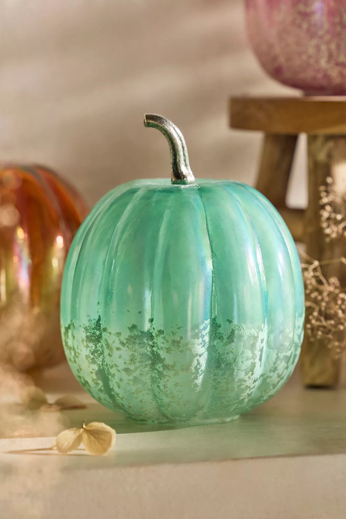 Glass Pumpkin, 6\u201d | Anthropologie (US)