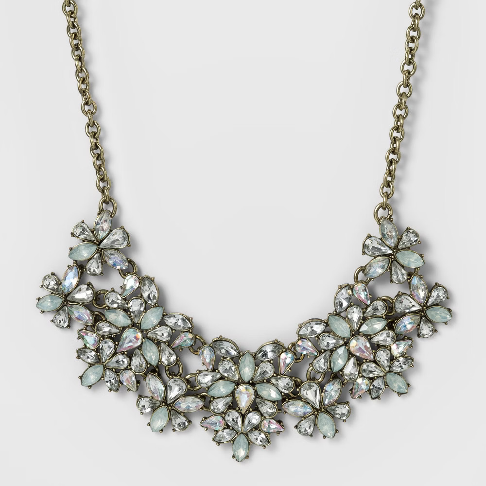 Sugarfix by BaubleBar Crystal Bib Necklace, Girl's, Multi-Colored | Target