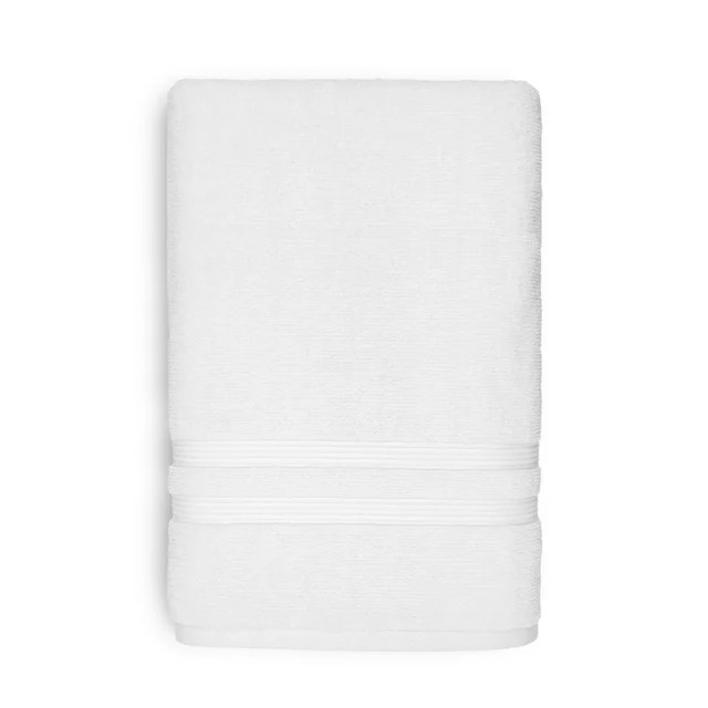 Mainstays Performance Solid Bath Towel, 54" x 30", White | Walmart (US)