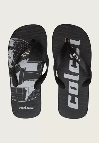 Chinelo Colcci Logo Preto | Dafiti (BR)