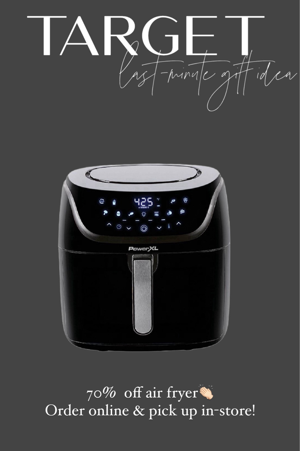 70% off air fryer! Order online and pick up in store! Last-minute gift idea perfect for anyone on your list! 🎁

#LTKfindsunder50 #LTKsalealert #LTKGiftGuide