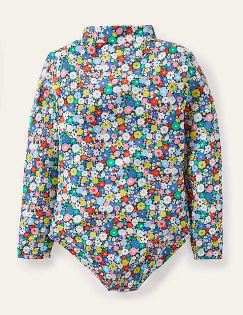 Long-sleeved Swimsuit - Multi Flowerpatch | Boden (US)