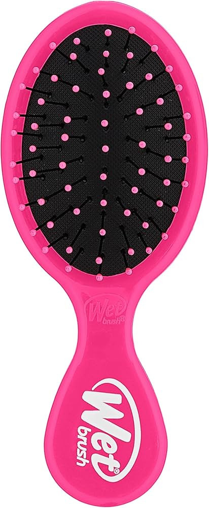 Wet Brush Mini Detangler Hair Brush, Pink, Detangling Travel Hairbrush, Ultra-Soft IntelliFlex Br... | Amazon (US)
