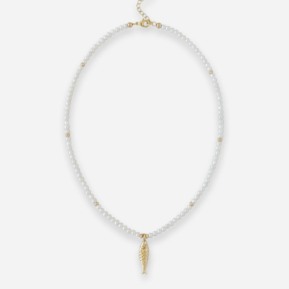 Lucky Fish Pearl Necklace | Katie Dean Jewelry