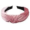 1Pcs Velvet Headbands for Women,Wide Headbands Knot Turban Headband Vintage Hairband Elastic Hair... | Amazon (US)