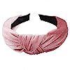 1Pcs Velvet Headbands for Women,Wide Headbands Knot Turban Headband Vintage Hairband Elastic Hair... | Amazon (US)