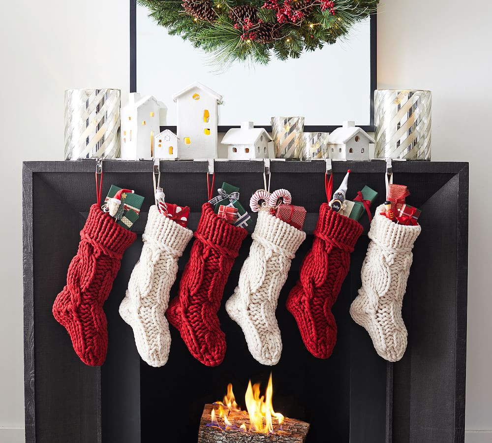 Colossal Knit Stockings | Pottery Barn (US)