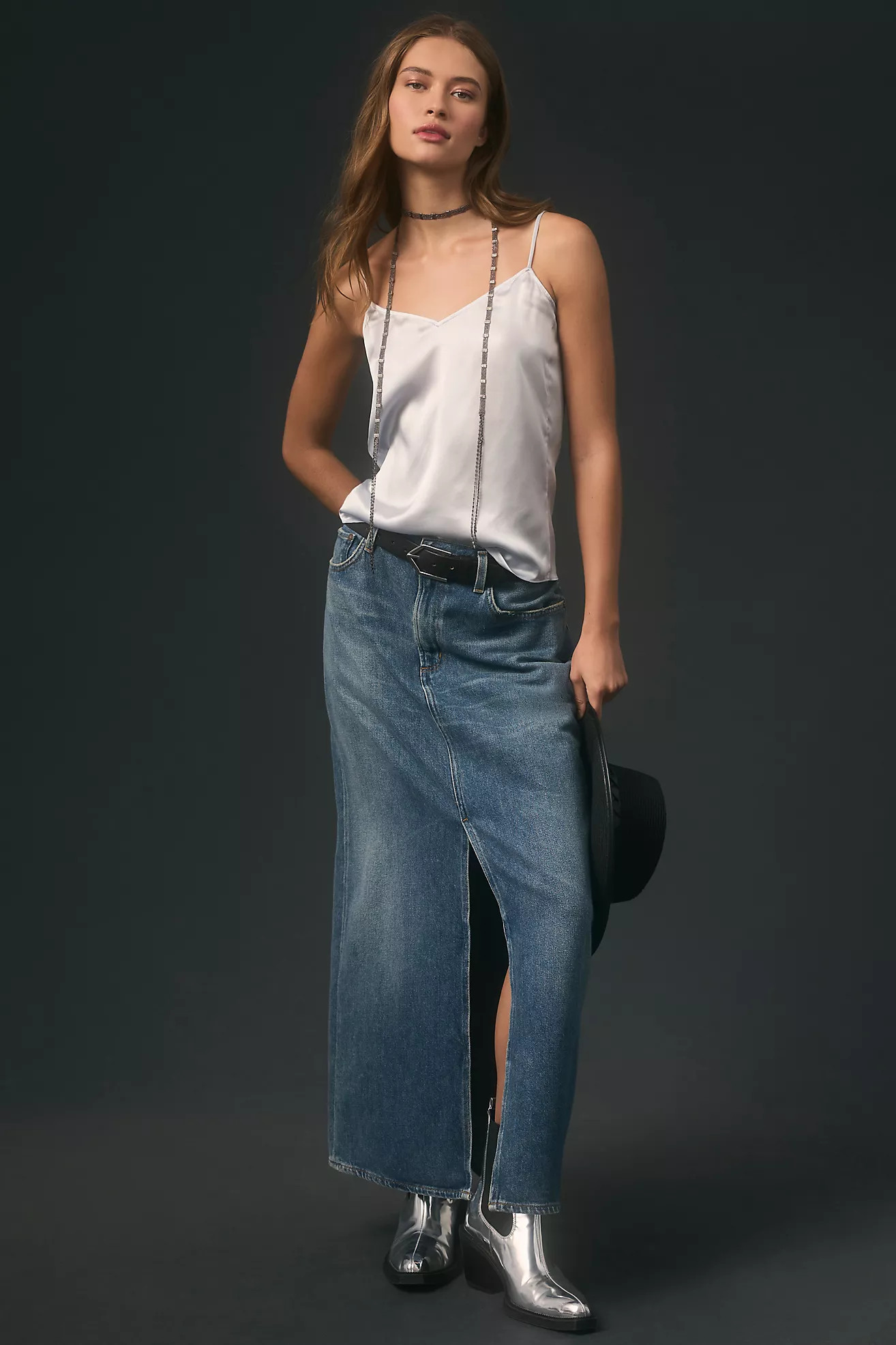 AGOLDE Leif Denim Maxi Skirt | Anthropologie (US)