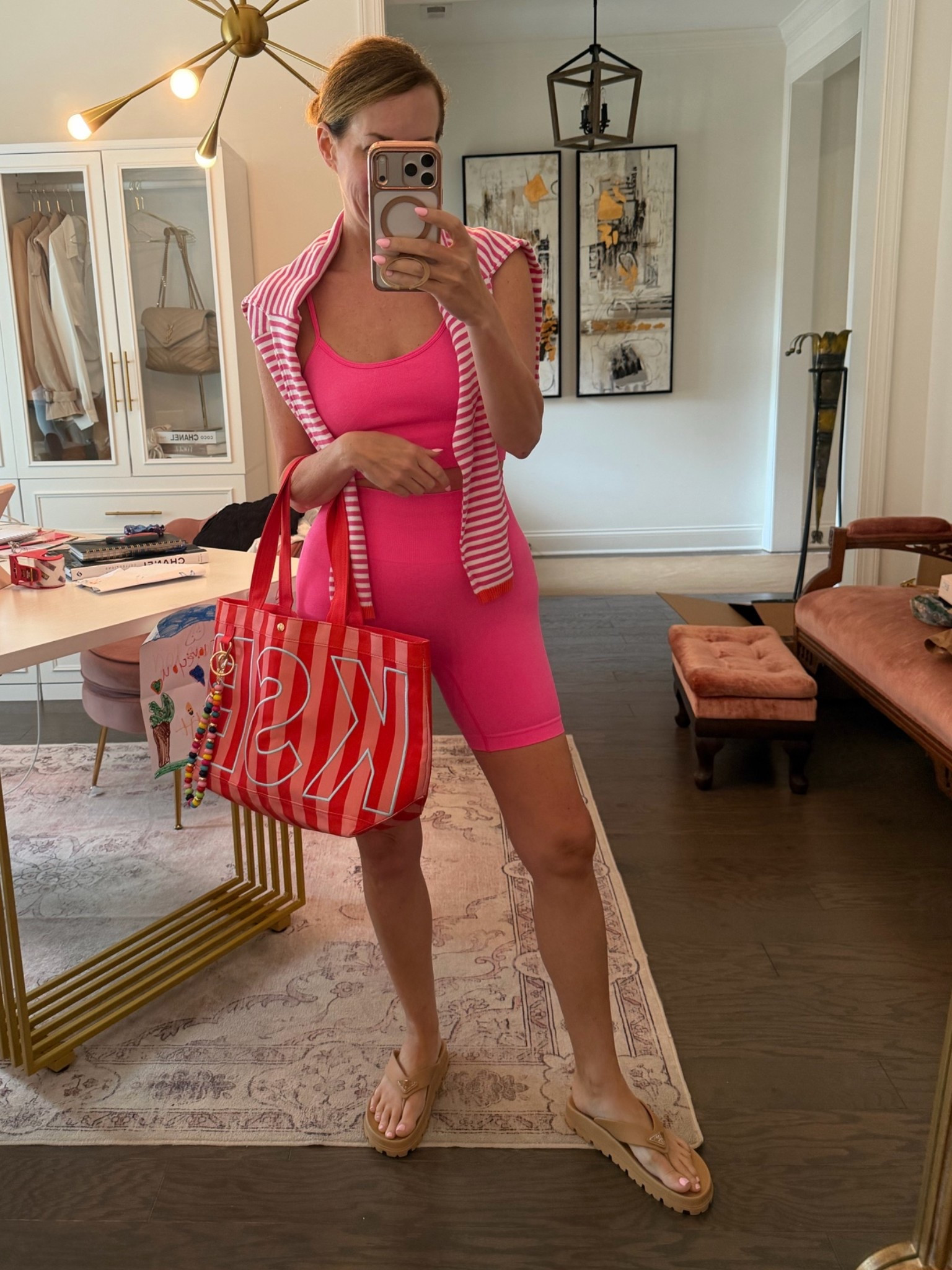 All pink outfit
Casual errands outfits
Amazon workout set
Baublebar monogram bag.

#LTKootd #LTKOver40 #LTKActive