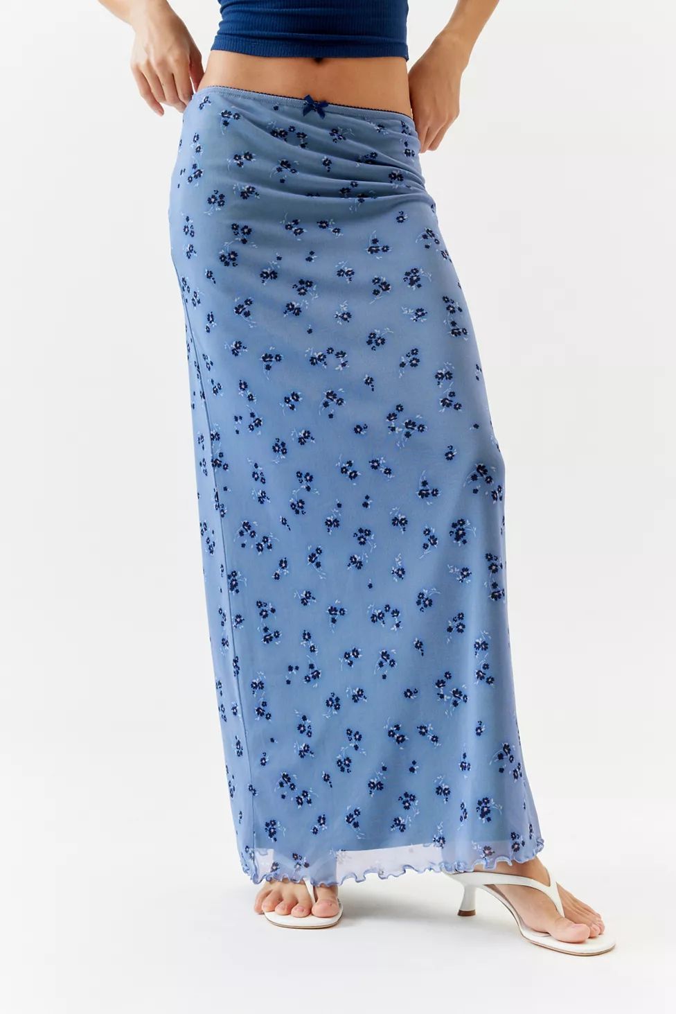 UO Camilla Mesh Maxi Skirt | Urban Outfitters (US and RoW)