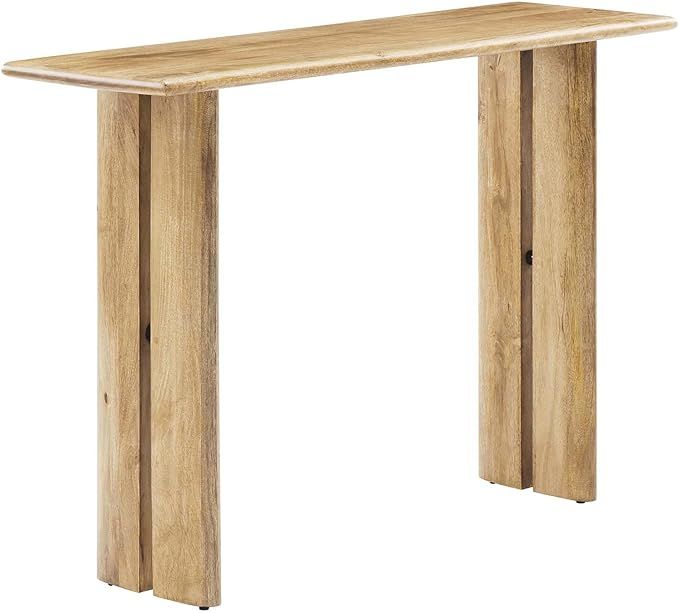 Modway Amistad 46" Solid Wood Modern Farmhouse Console Table in Oak | Amazon (US)
