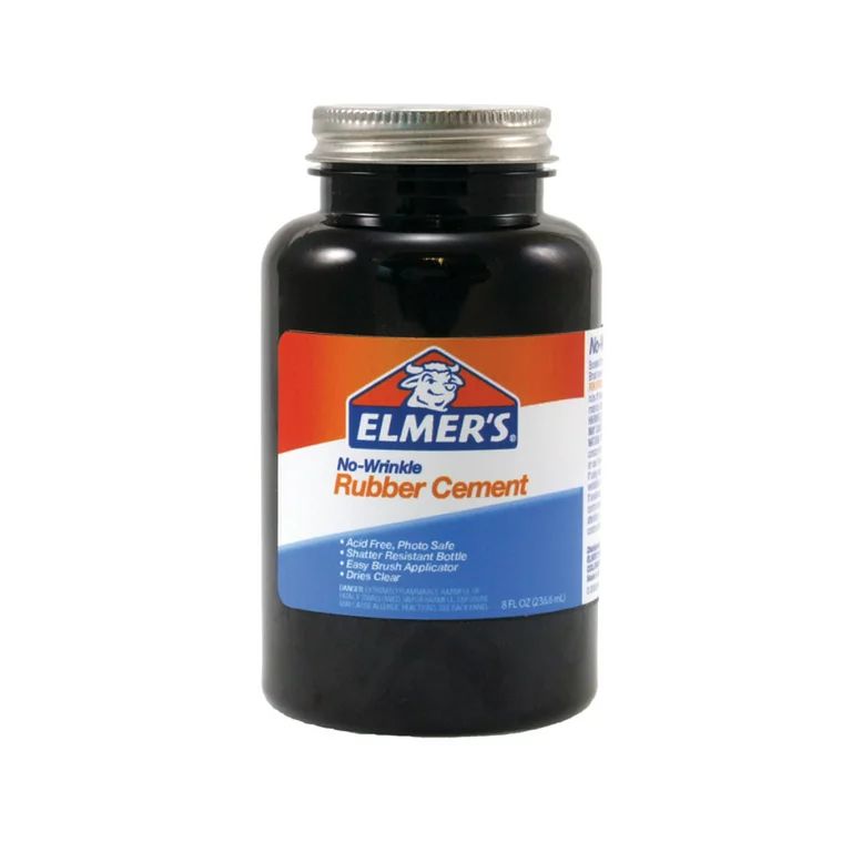 Elmer's No-Wrinkle Rubber Cement, 8 Ounce | Walmart (US)