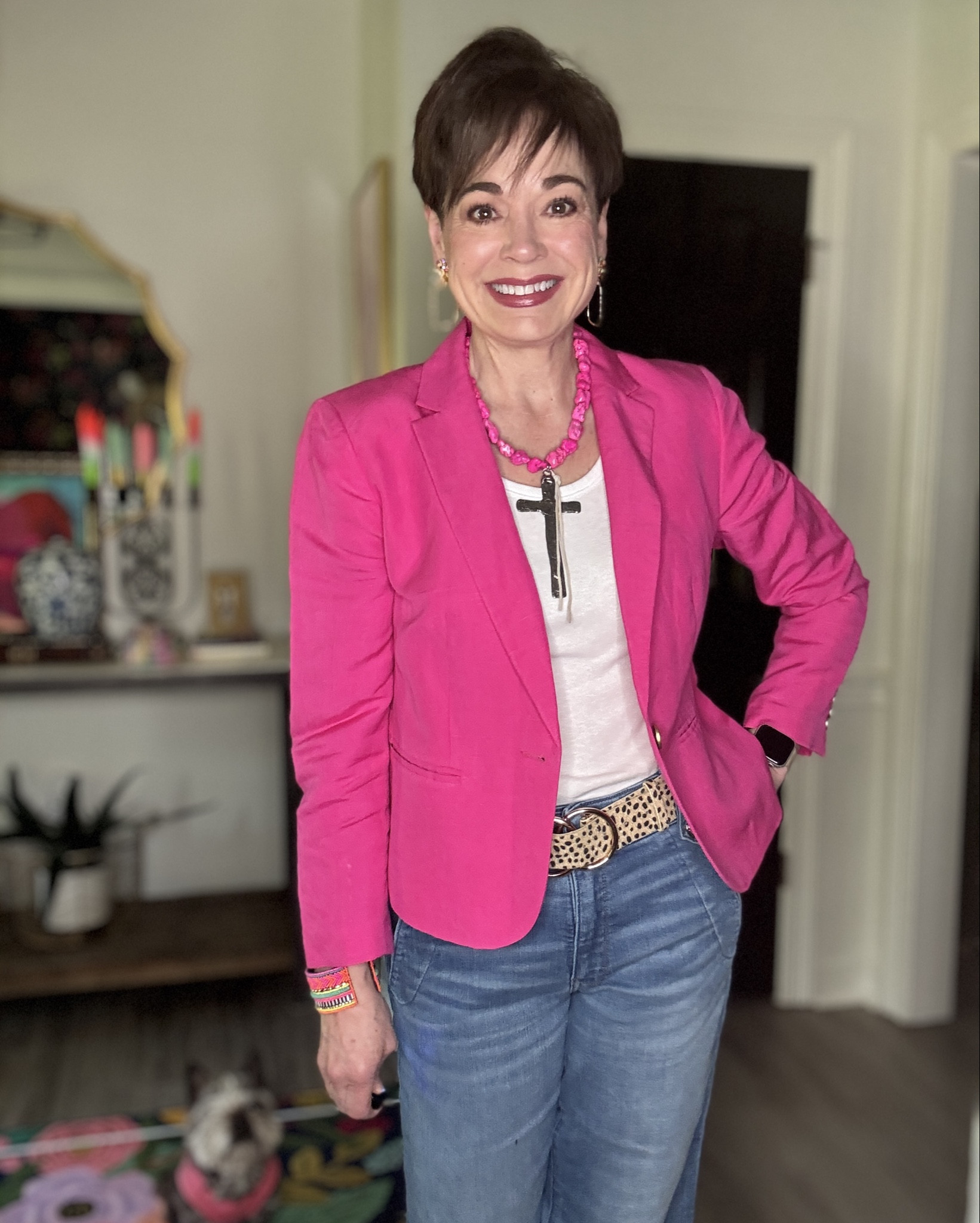 Wardrobe building is easy when you know the basics. 
What you love 
What your body shape and size are 
What colors compliment your skin

These are pieces that I added last year. This is my #ootd 
Business errand running and work from home day.

Always dress to impress yourself! This is my biggest confidence boosting tip.

#LTKOver40 #LTKStyleTip #LTKWorkwear