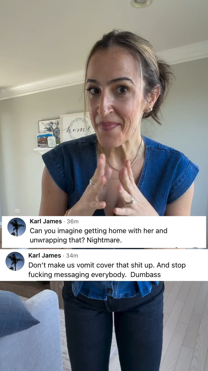Karl (and let’s face it some other folks) really think comments like this do something.

But reality: you actually fuel me!

Like I’m gonna read that and suddenly… what?
cancel my outfit?
hate my body?
disappear??

Be so serious.

I’ve already lived in this body through weight loss, stretch marks, loose skin, all of it.
A random comment isn’t about to undo that.

True size in bra. Medium in everything else! This denim vest is so cute and comfy! Pair it with these jeans, boots and a cute top and you're all set!

#meancomments #confidence #aprnbellybody #clapback #sexymidsize #sexybra #lingerie 

 #LTKdayinmylife #LTKOver40 #LTKMidsize