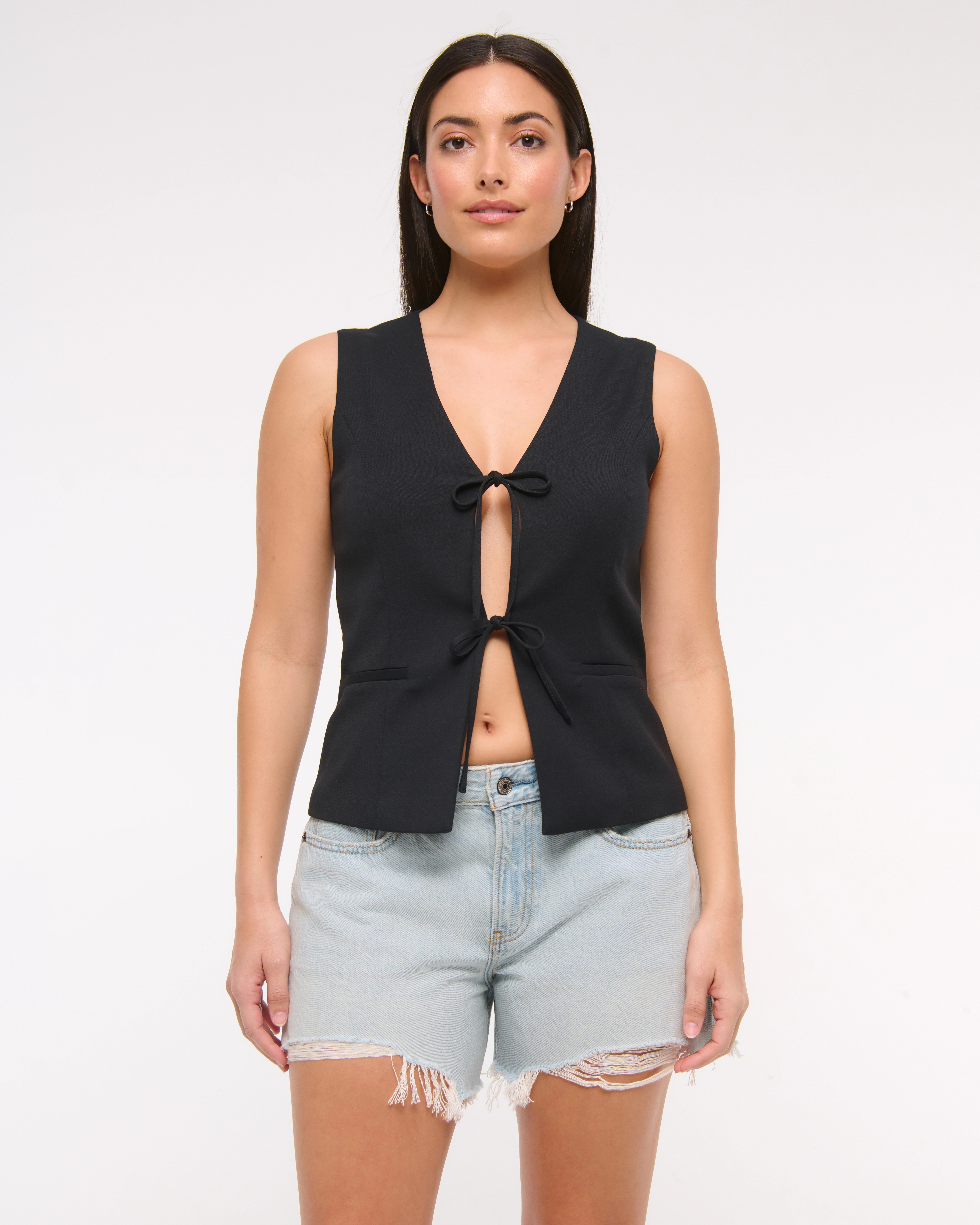 Curve Love Low Rise Baggy Short | Abercrombie & Fitch (US)