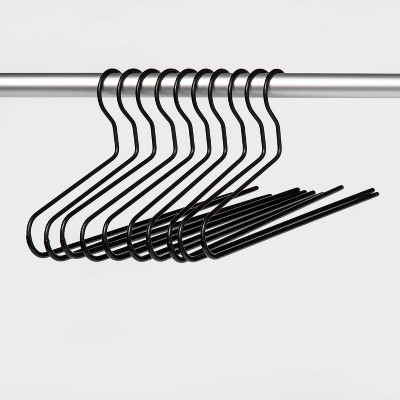 10pk Pant Hangers Black - Brightroom™ | Target