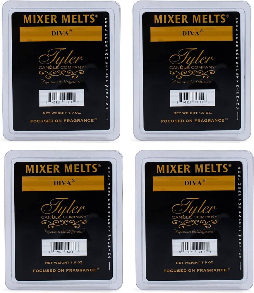 Tyler Fragranced 1.9 Ounce Tart Mixer Melts Set of 4, Diva | Amazon (US)