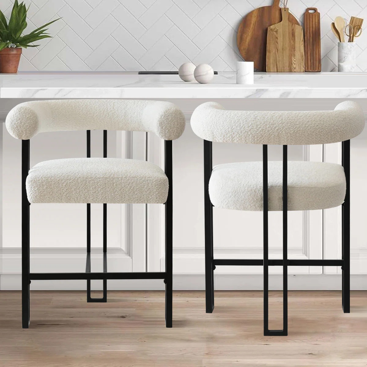 2 Pieces Snotra 24'' Counter Stool (Set of 2) | Wayfair North America