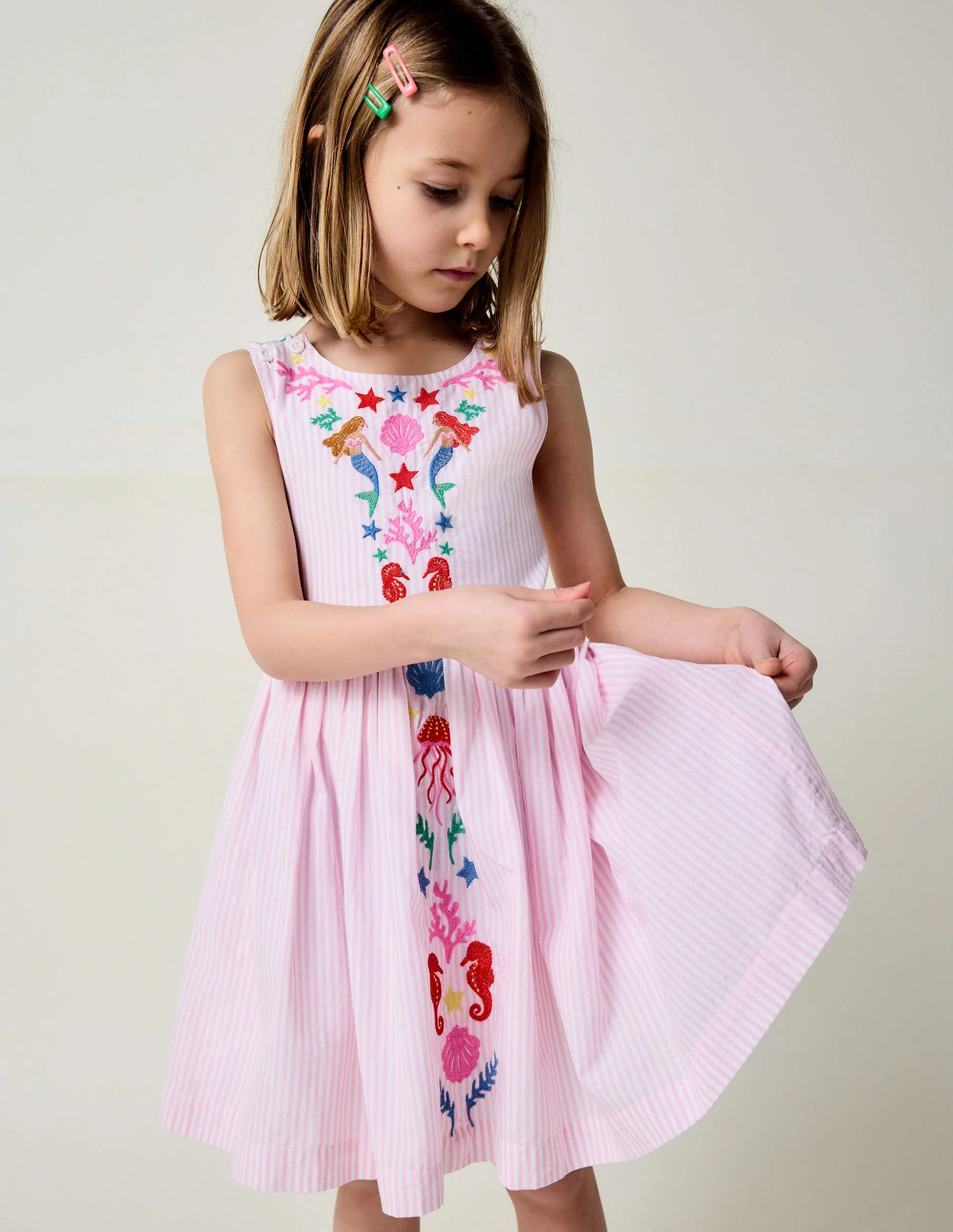 Harper Cross-Back Dress-Pink Mermaid | Boden (US)
