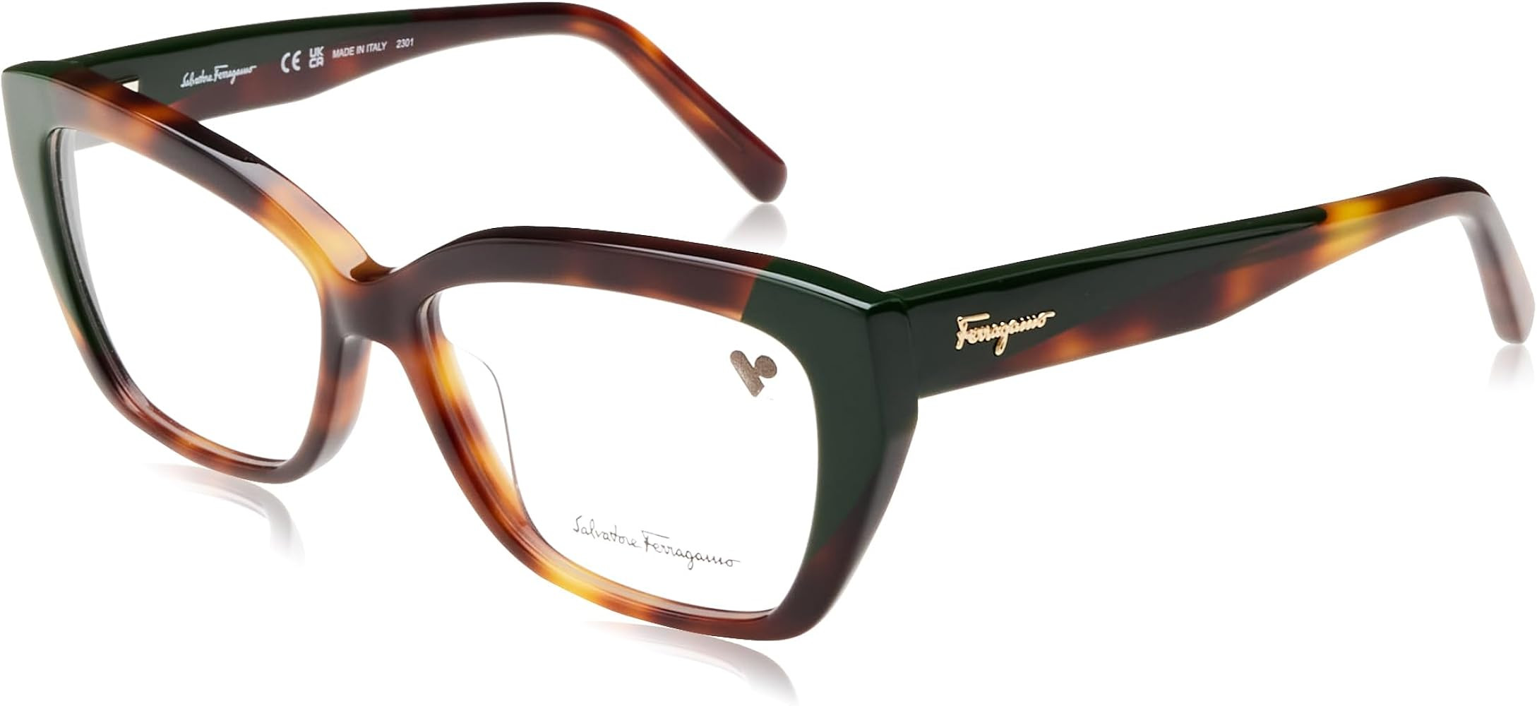 Eyeglasses SF 2938 220 Tortoise/Dark Green | Amazon (US)