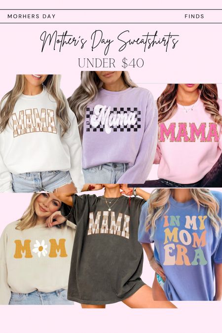 Mother’s Day gift idea / mama sweatshirts / mama tees 

#LTKfamily #LTKfindsunder50 #LTKGiftGuide